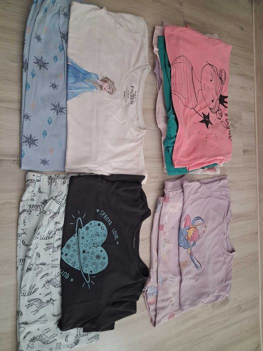 Lot pijamale si topuri maneca lunga fete 9 ani
