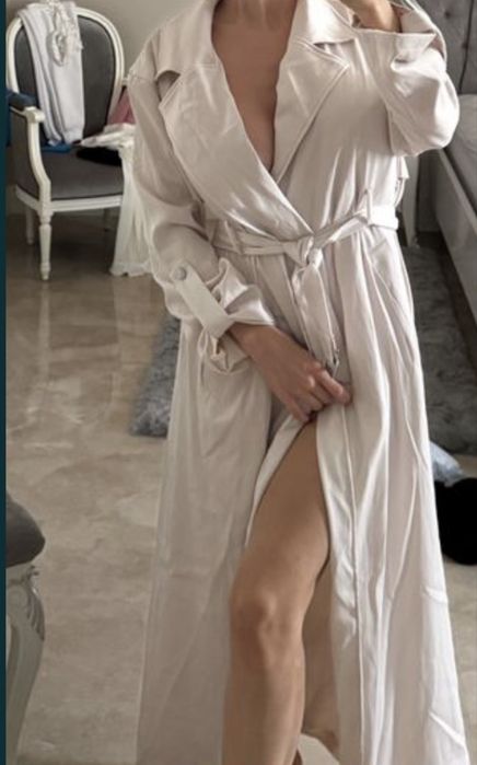 Уникален шлифер / тренч Shein