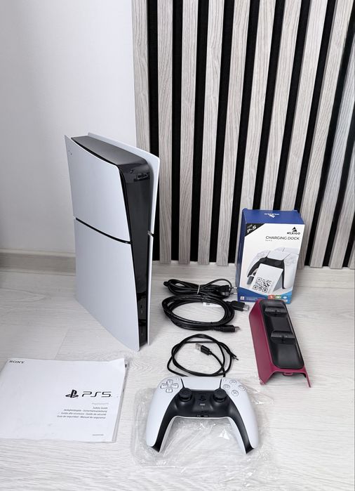 PS5 - PlayStation 5 Slim Digital 1TB + dock + 35 jocuri