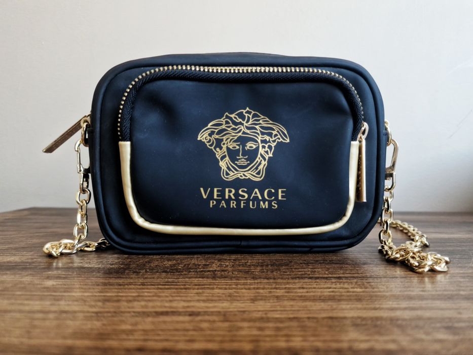 Versace La Medusa Crossbody Bag – Черна