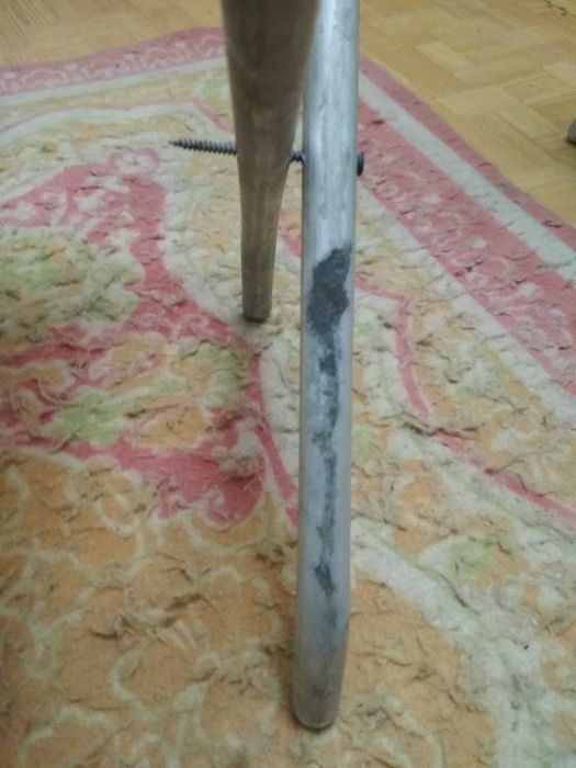 Складной стульчик. Складной табурет. Ссср. Алюминий.