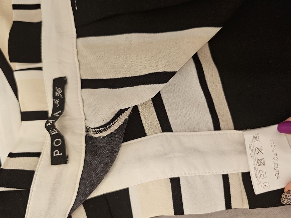 Pantaloni cu dungi si cordon POEMA 36