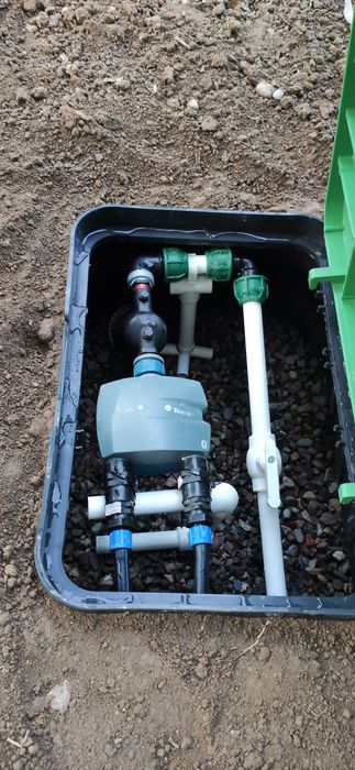 Клапанный бокс / Ирригационный бокс / Автоматика / Полив газона
