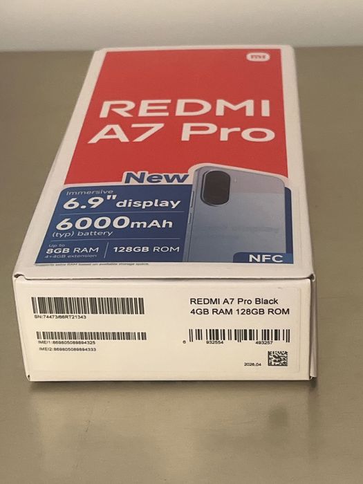 Telefon nou REDMI A7 Pro 128 GB,  8GB RAM