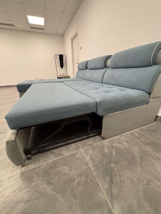 Продам диван серо-голубой