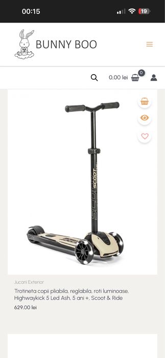 Trotineta copii pliabila