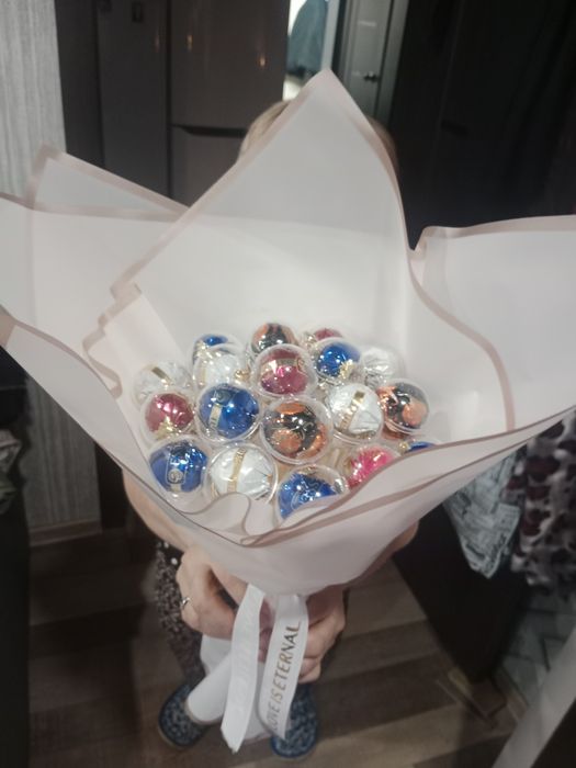 Конфетные букеты к 8 марта.