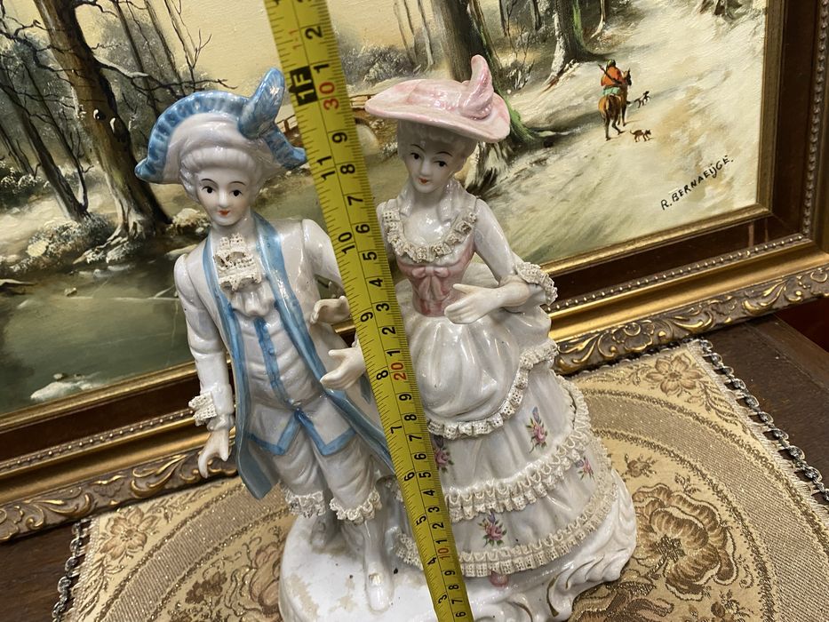 Порцеланова фигурална композиция галантна двойка Германия 1950–1965