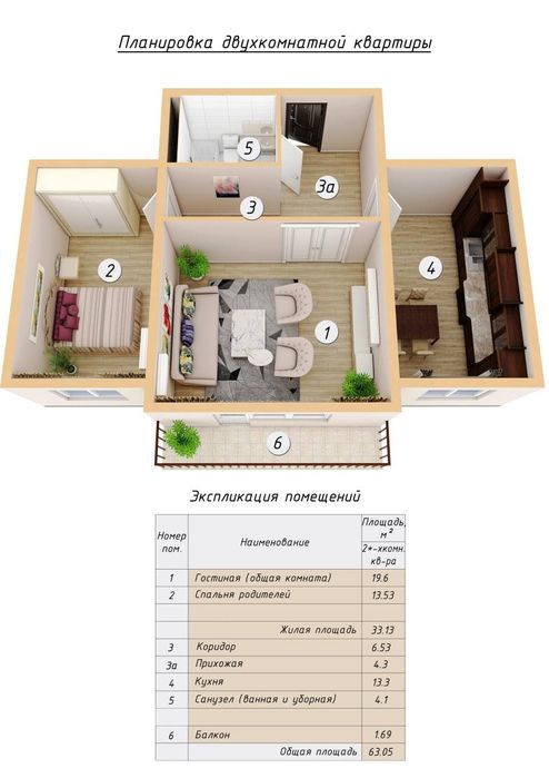Продаётся квартира в ЖК Besh Chinor на Ул Махтумкули