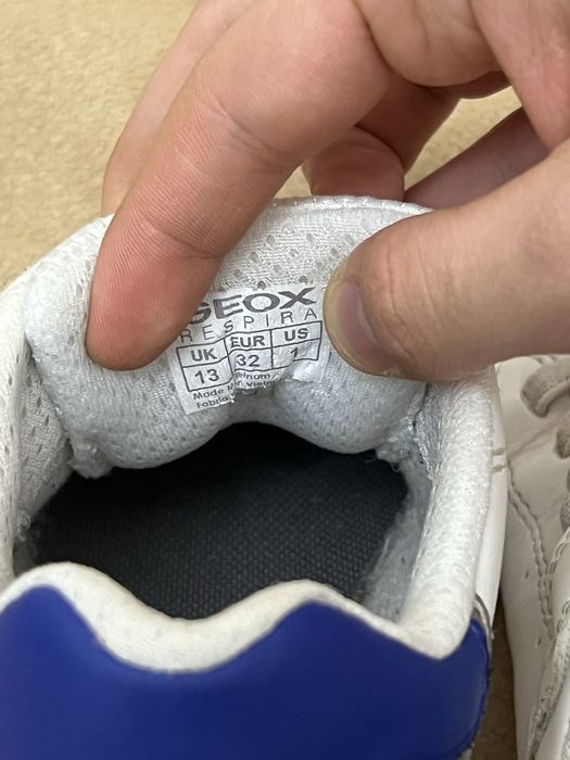 GEOX белые кеды 32 размер