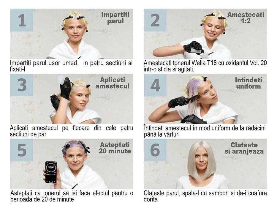 Wella T15 Blond bej pal - Toner, neutralizeaza culorile calde