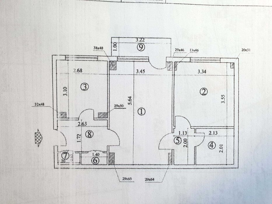 Vanzare 2 camere| Particular| Tineretului| 54 mp| Semidecomandat