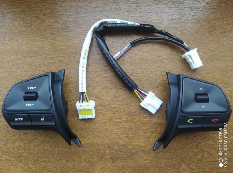 Мультируль. Кнопки на руль Kia Rio Hyundai Accent Solaris