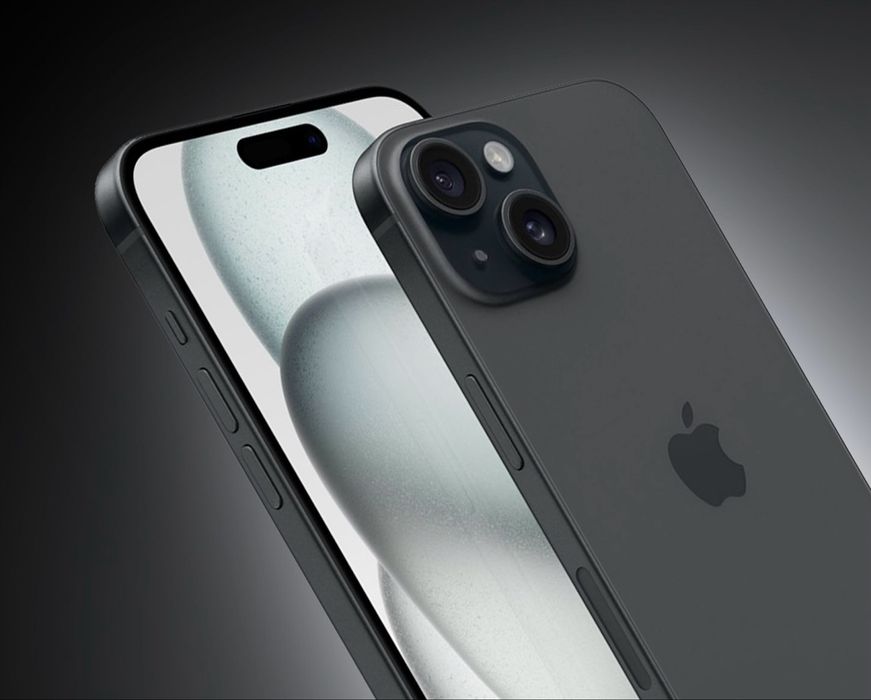 НОВ!!! Apple iPhone 15, 128GB, 5G, Black + подарък  адаптер Apple