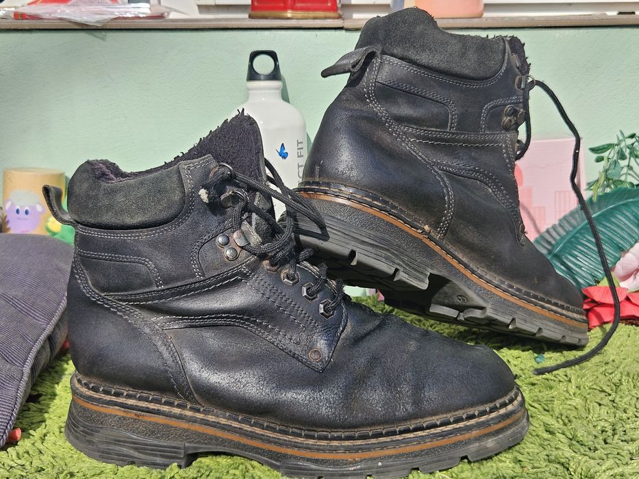 Мъжки топли обувки естествена кожа N44