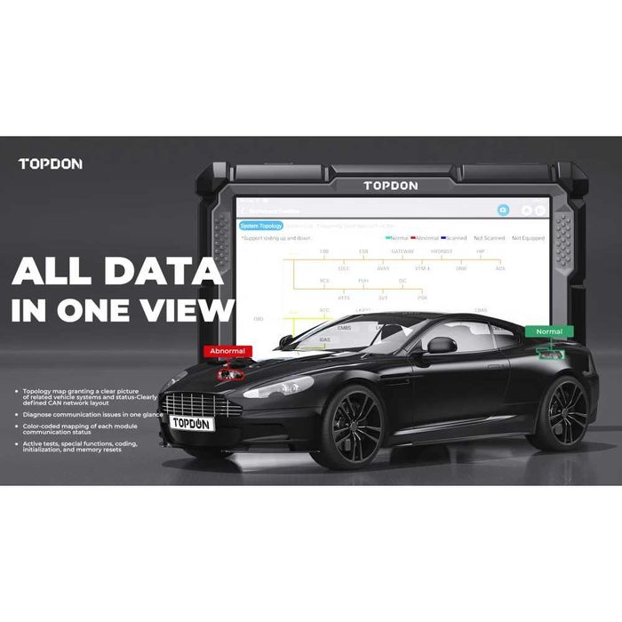 Професионална автодиагностика TOPDON Phoenix Elite, български език