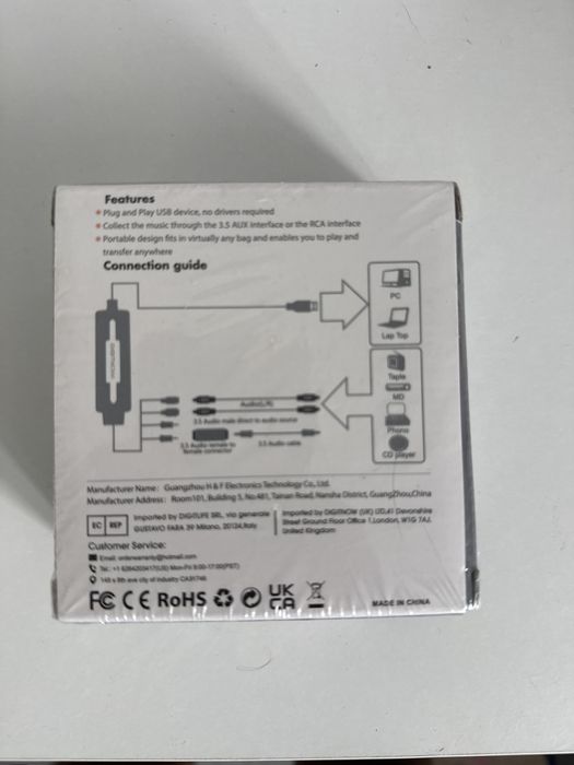 Digitnow usb audio capture