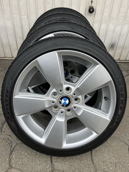 Jante aliaj 5x120mm, anvelope vara 225/40 R18, BMW E46 E90 E91 E81 E87