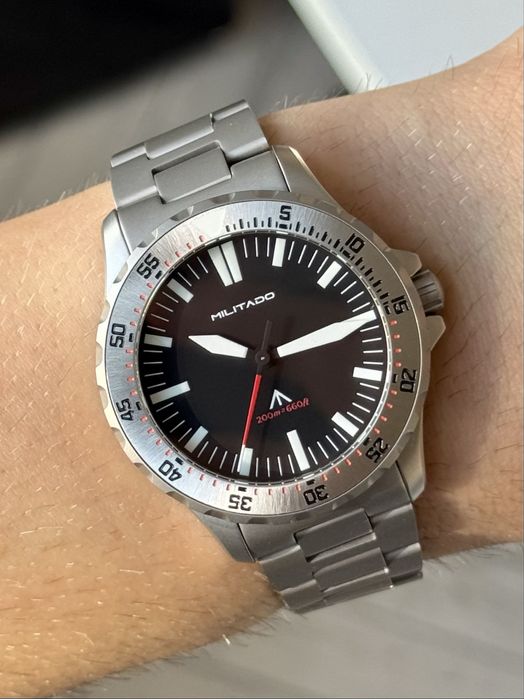 Ceas Militado ML16 Seiko VH31 200m Sapphire aspect Sinn