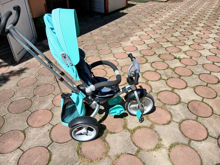 Tricicletă Coccolle Giro, stare buna, cu copertină și mâner