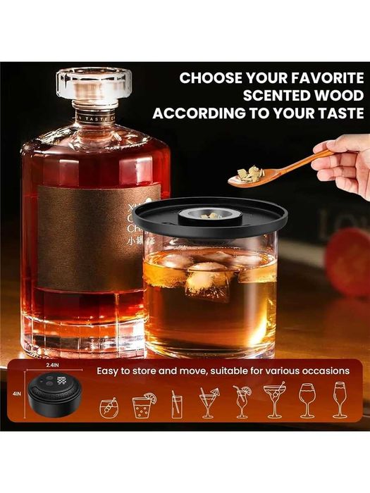 Подарок близким людям, шефу. Электрический набор для копчения виски