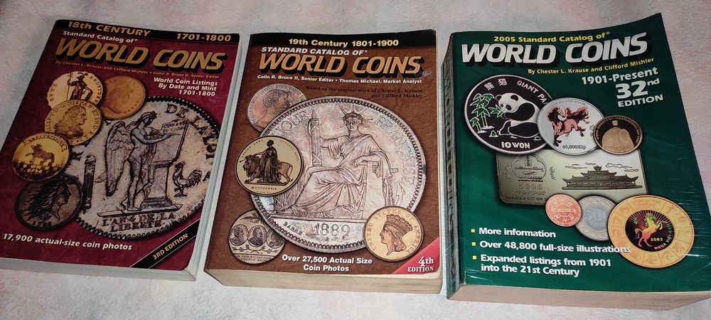 3 cataloage monede WORLD COINS