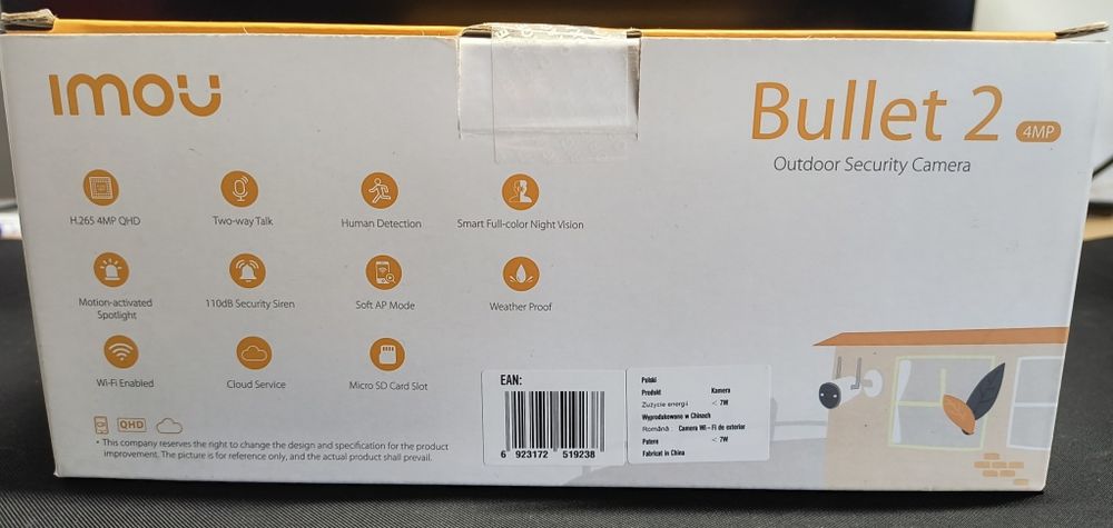 Camere de supraveghere video IMOU BULLET 2  4MP   +    NVR 4 canale Dahua NVR2104-S3