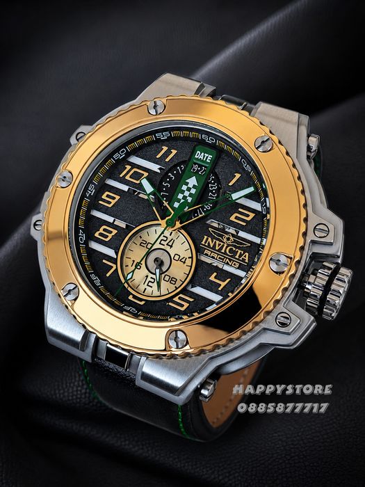 INVICTA Downforce silver/gold 56 mm, Инвикта нов мъжки часовник