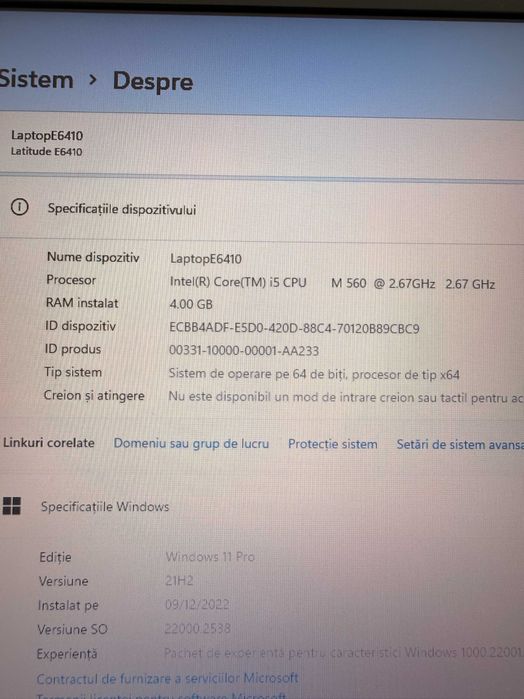 Laptop DELL-i5,SSD,tastatura iluminata,amprenta,DDR3-gaming