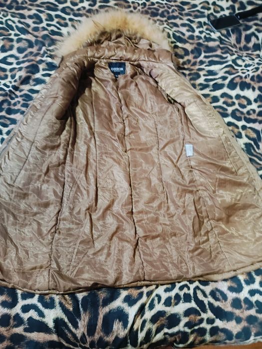 Пуховик теплый, размер 46