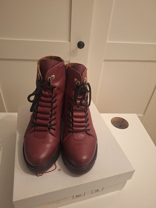 Botine dama, noi, piele naturala, mărimea 38