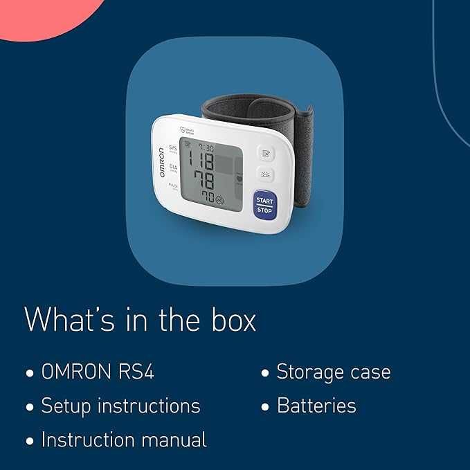 Авроматичен апарат за измерване на кръвно налягане за китка Omron RS4