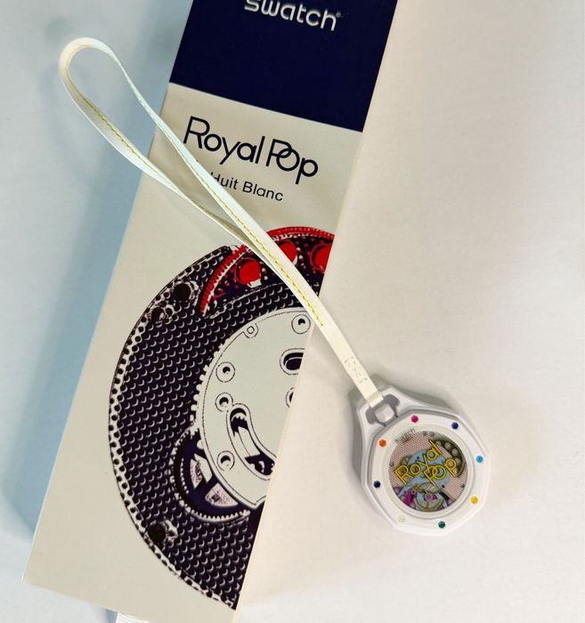 Ceas AP  X Swatch Royal Pop Huit Blanc Premium