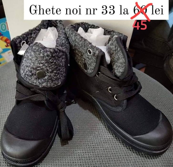 Incălțăminte noua mărime 33 și loturi hăinuțe 128-134 ,7-8 ani și 6-7 ani+ gecute