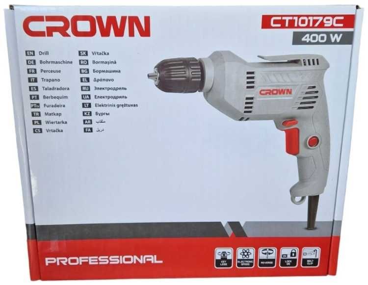 CROWN дрель-шуруповерт CT10179C