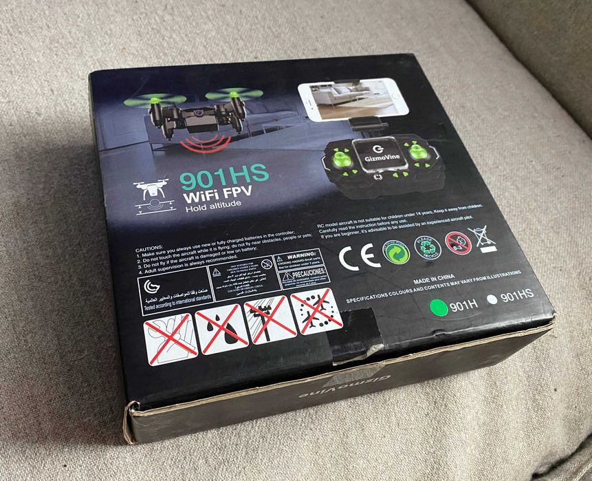 Dronă GizmoVine 901HS WiFi FPV, nouă în cutie, cu telecomandă inclusă