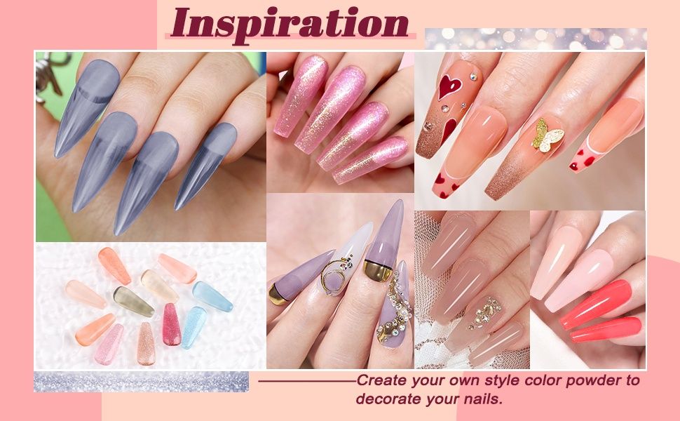 Промо! Комплект за маникюр от 16 цвята с акрилна пудра без изпичане