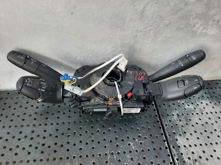 bloc manete semnalizare stergator parbriz tempomat spirala volan peugeot 307 xt