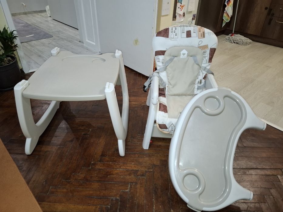 Caretero Triplo 3в1 столче за хранене