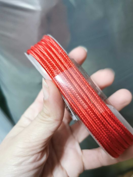 Cablu usb A - usb type C, cablu textil rosu, nou