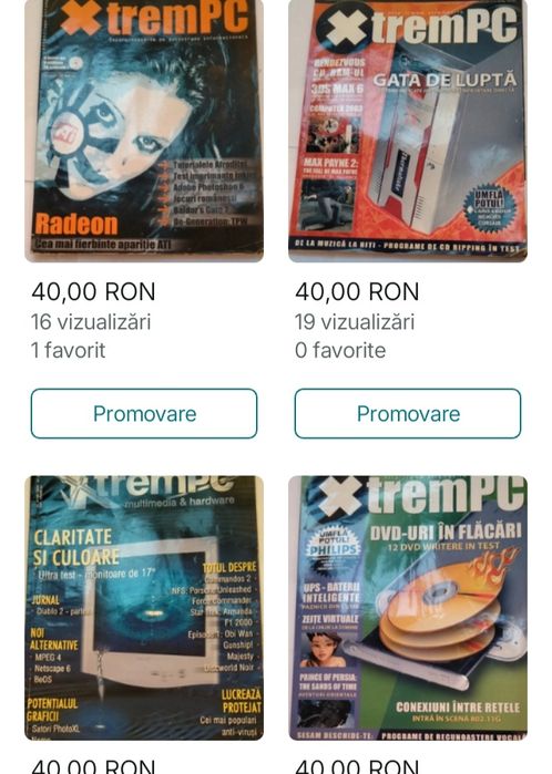 Patru reviste XTremPC din 2000