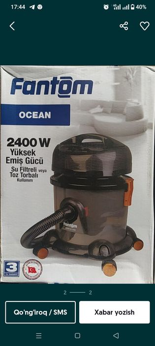 Fantom pilisoz suv filtirli