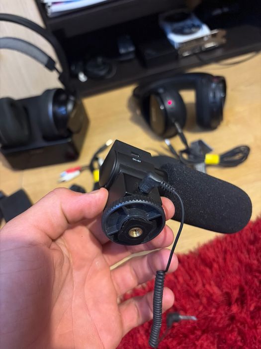 Microfon Stereo DSLR / Foto-Video MIC-108 (+20dB Gain, Filet 1/4" & Cold-Shoe)
