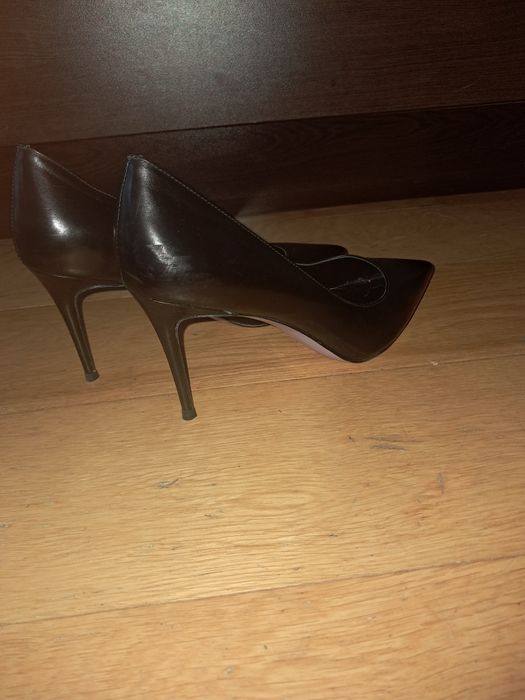 Черни елегантни обувки от естествена кожа Dima