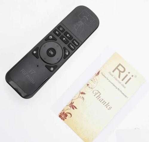 RiiI7 FlyAirMouse SmartTV ВъздушнаМишка Жироскоп TVBox PC MAC PS3 XBOX