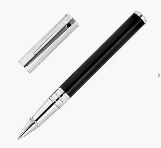 Nou, Sigliat S.T. Dupont D-initial Pix Rollerball Negru cu cerneală Negru