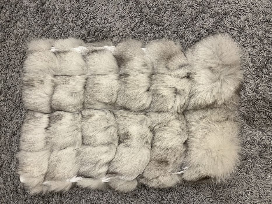 Елек естествен косъм сребърна лисица размер Л