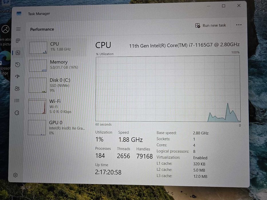 Laptop Hp EliteBook 850 G8 I7 1165G7 32GB RAM SSD NVME 512GB