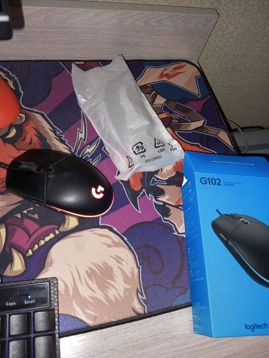 Компьютерная мышь logitech  prodigy чёрная б/у