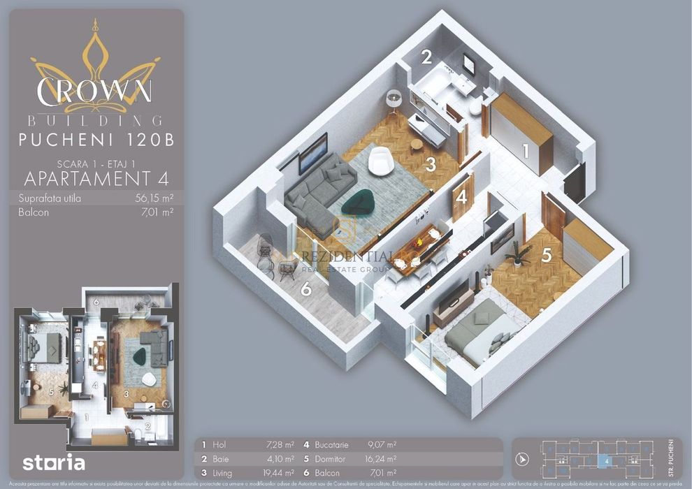 Apartament nou cu 2 camere, finisaje la alegere, 0% Comision, Rahova - View 5